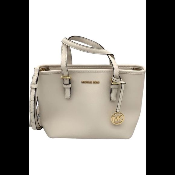 Michael Kors Jet Set Travel XS Saffiano Tote Bag Cream - Picture 1 of 3
